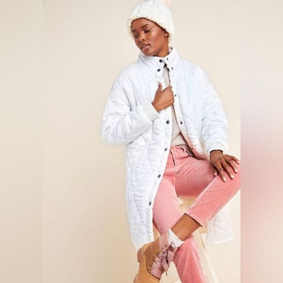 Anthropologie Marrakech Quilted Parka Jacket - Picture 1 of 8